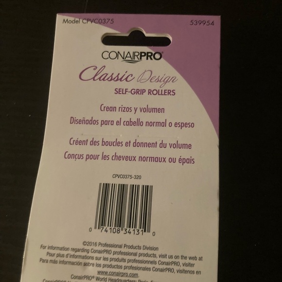 4/$25 ConairPro Classic Design Self-Grip Rollers - Yellow in color. 8 piece set - Picture 3 of 4